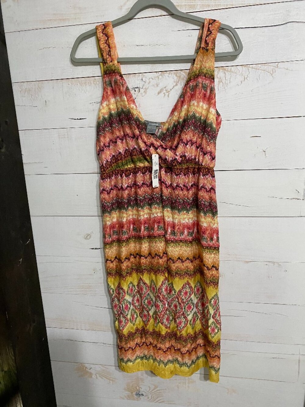 New Directions Weekend NWT Geometric Zigzag Chevron Sleeveless size L